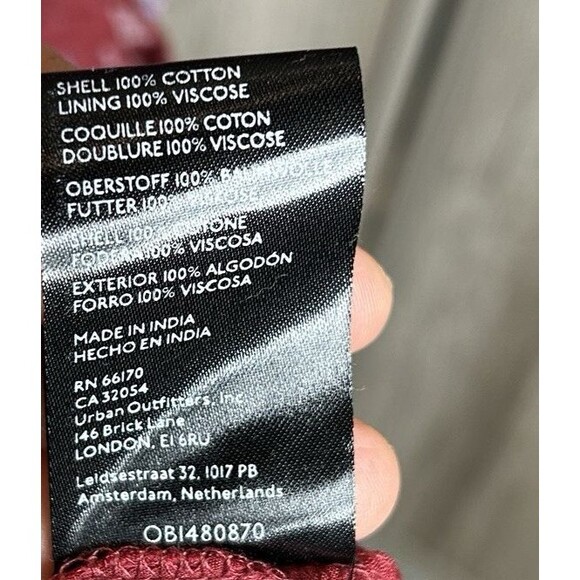 Free People Dress Womens Large Golden Hour Maxi Wine Combo V Neckline Floral L - Picture 6 of 8